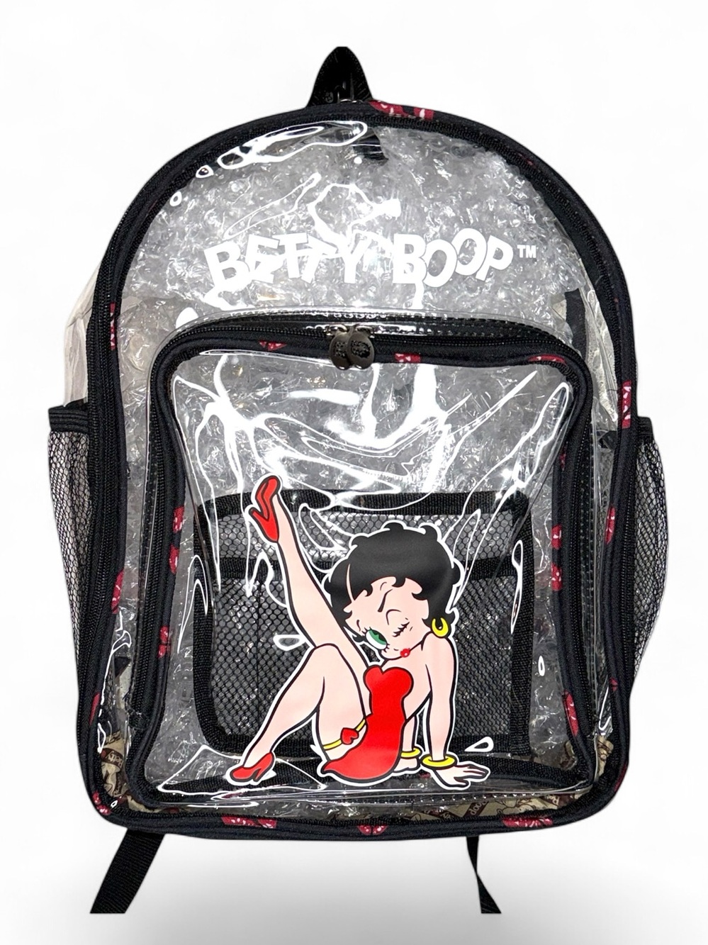 BETTY BOOP Arena Approved Clear Full Size Backpack - NWT